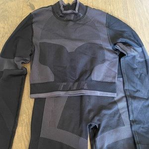 Aritzia TNA Athletic Long Sleeve and Shorts Set